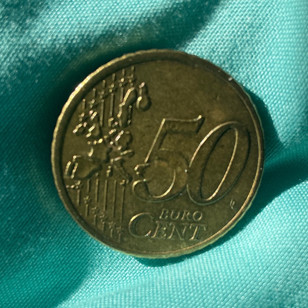 Euro 50 Cent Coin 2002, German Rare